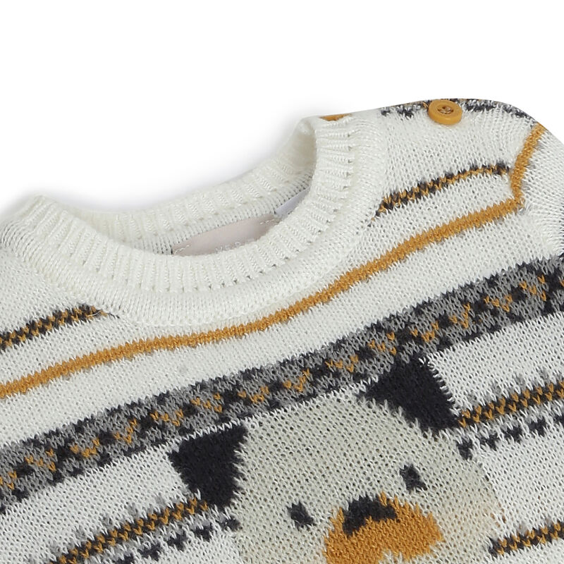 Boys Bronze Printed Pullover image number 2